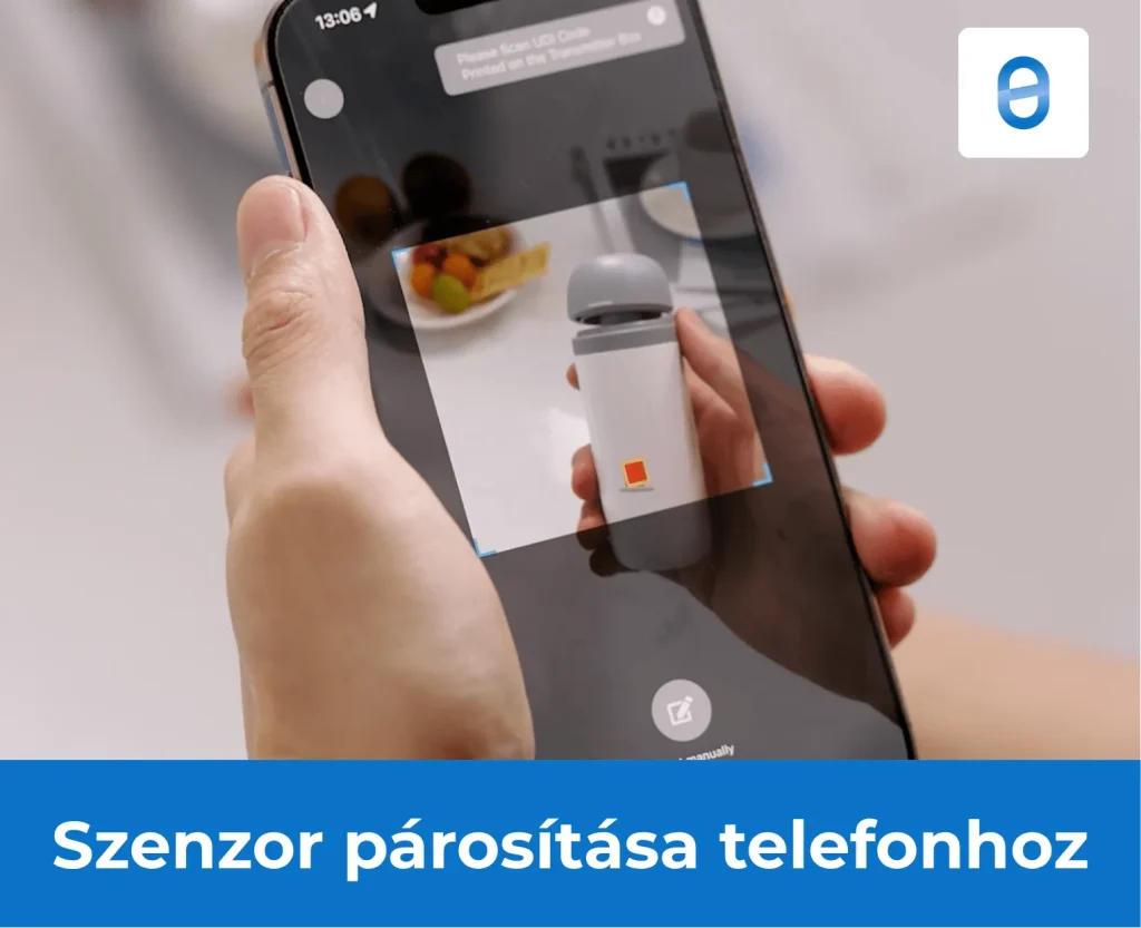 Szenzor párosítása telefonhoz